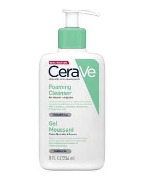 CeraVe Foaming Cleanser Gel  Αφρίζον Gel Καθαρισμού για Πρόσωπο και Σώμα με Υαλουρονικό Οξύ  Ceramides και Νιασιναμίδη 236ml