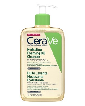 CeraVe Hydrating Foaming Oil Cleanser Λάδι Καθαρισμού Προσώπου & Σώματος Για  Κανονική Εως Πολύ Ξηρή Επιδερμίδα 473ml