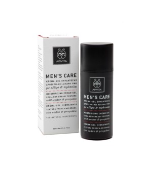 APIVITA MENS CARE Κρέμα - Gel Ενυδάτωσης με Δροσερή Μη Λιπαρή Υφή