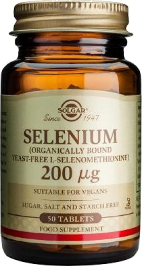 SOLGAR SELENIUM 200MCG TABL X5