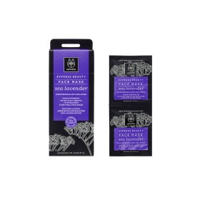 Apivita Moisturizing & Anti-pollution Face Mask With Sea Lavender 2x8ml