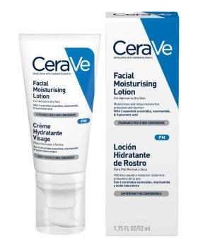 CeraVe PM Facial Moisturising Lotion Ενυδατική Ελαφρία Μη Λιπαρή Κρέμα Προσώπου  52ml