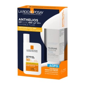 La Roche Posay Anthelios Promo UVMUNE 400 lnvisible Fluid SPF50+ Αντηλιακό Προσώπου 50ml για Κανονική και Μικτή Επιδερμίδα & Δώρο  Ενυδατική Κρέμα Toleriane Sensitive Creme 15ml