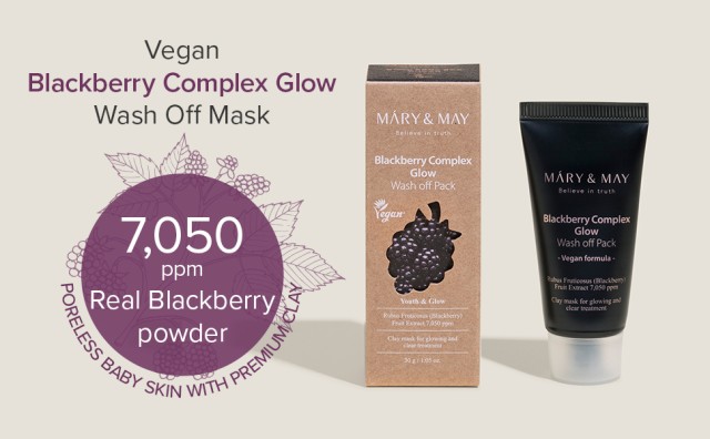 Mary and May Blackberry Complex Glow Wash off Pack 30g