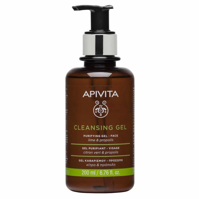 Apivita Cleansing Gel Καθαρισμού για Λιπαρές/Μεικτές Επιδερμίδες με κίτρο και πρόπολη  200ml