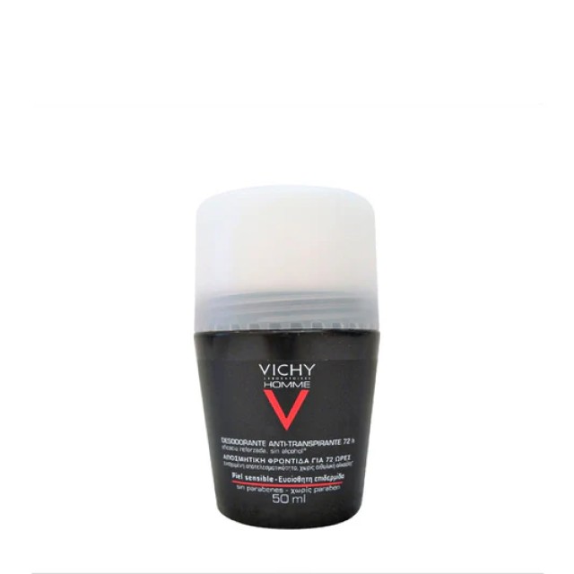 Vichy Homme 72h Deodorant Roll-on for extreme anti-perspirant Αποσμητικό κατά της έντονης εφίδρωσης 50ml