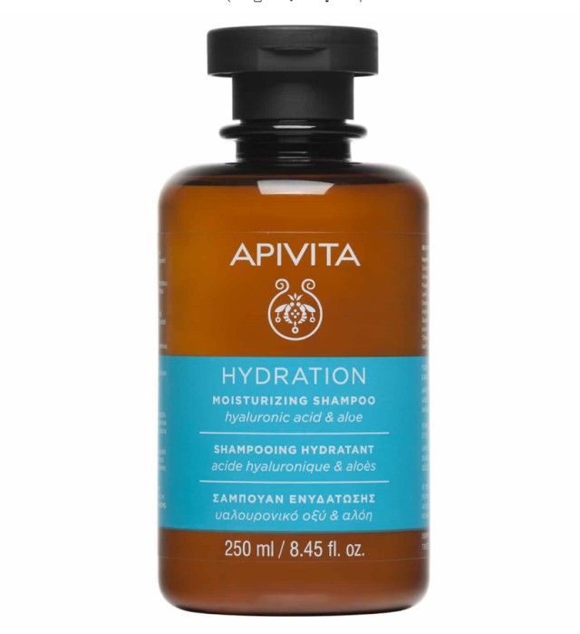 Apivita Moisturizing Σαμπουάν για Ενυδάτωση για Όλους τους Τύπους Μαλλιών 250ml