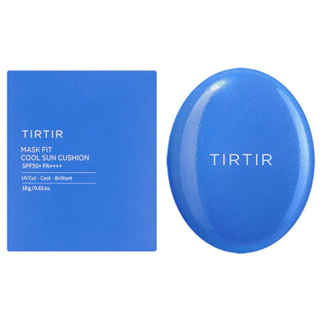 TIRTIR Mask Fit Cool Blue Sun Cushion SPF50+ PA++++ 18g