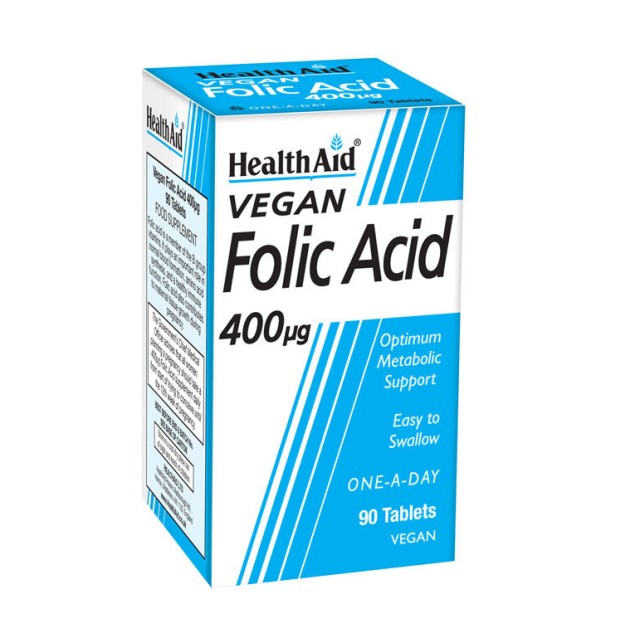 HEALTH AID FOLIC ACID 400mg 90 Tablets