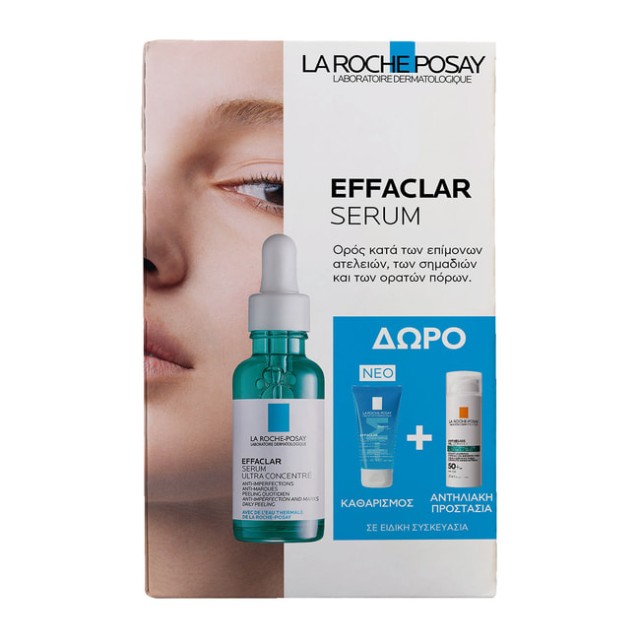 La Roche Posay Promo Effaclar Serum Ορός Kατά Tων Eπίμονων Aτελειών 30ml & Δώρο Effaclar Gel 50ml & Δείγμα Anthelios Oil Correct SPF50+ Photocorrection Daily 3ml