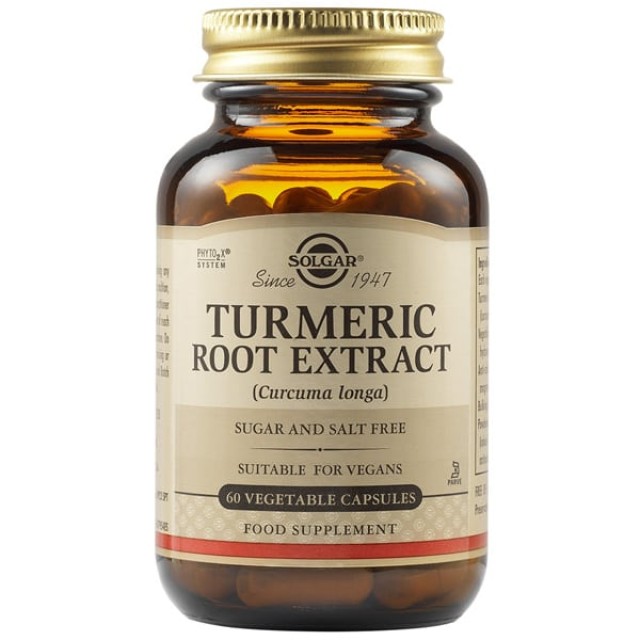 Solgar Turmeric Root Extract, 60veg.caps