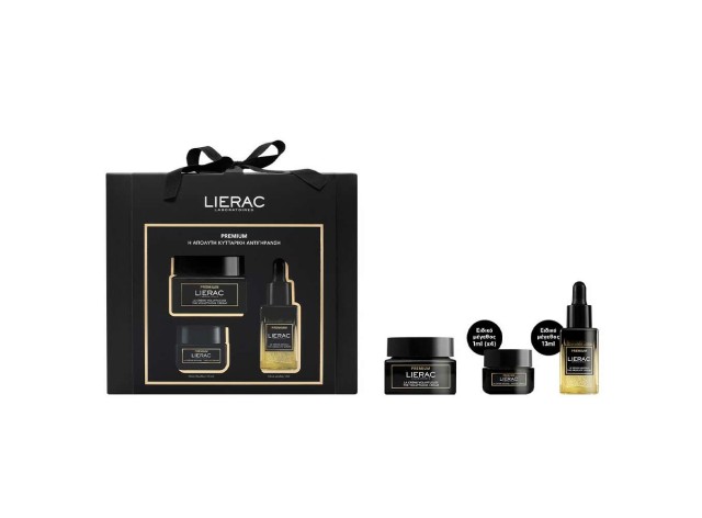 Lierac Set Premium για  Αντιγήρανση και Λάμψη  Crème Voluptueuse Κρέμα Προσώπου 50ml + Premium Serum 13ml + Κρεμα Ματιων 4x1ml