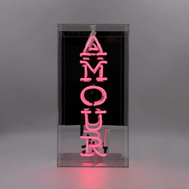 Amour Glass Neon Sign