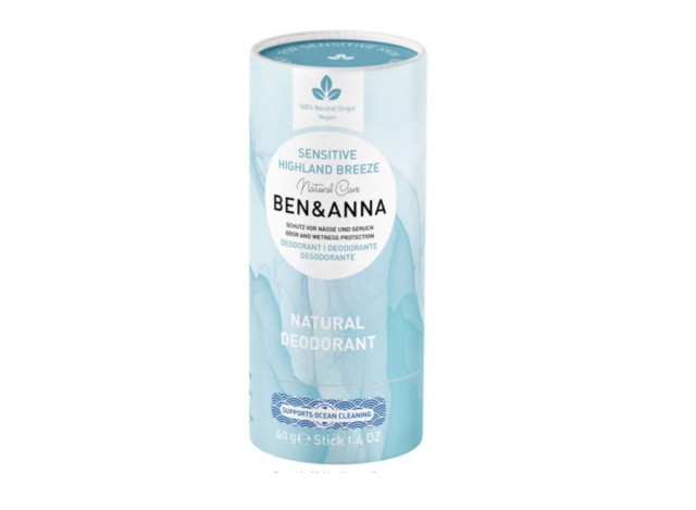 Ben & Anna Sensitive Highland Breeze Natural (Sensitive) Αποσμητικό σε Stick 40gr