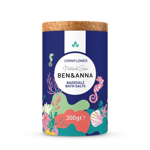 Ben & Anna Cornflower Bath Salts Άλατα μπάνιου με αφρό , 300 g