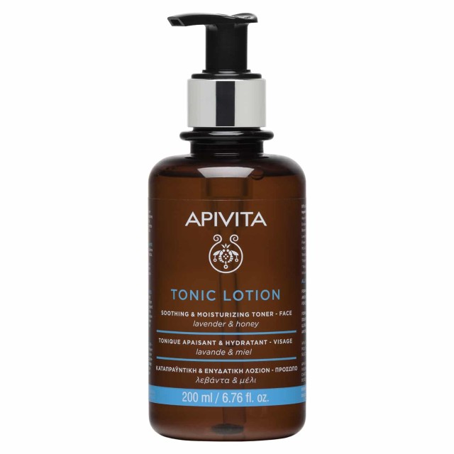 Apivita Tonic Lotion Soothing & Moisturizing Toner με Μέλι & Λεβάντα -Καταπραϋντική και ενυδατική λοσιόν για το Πρόσωπο 200ml