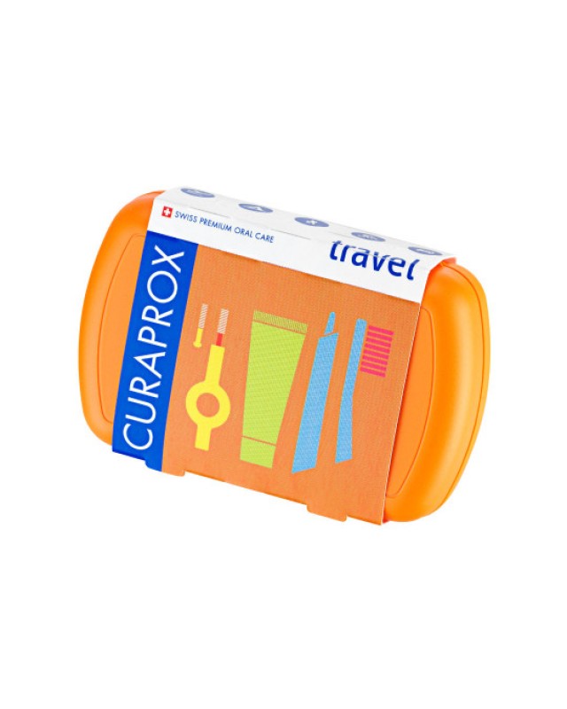 CURAPROX TRAVEL SET ΠΟΡΤΟΚΑΛΙ ΟΔΟΝΤ-ΜΕΣΟΔΒΟΥΡΤΣ-BE YOU 10ML