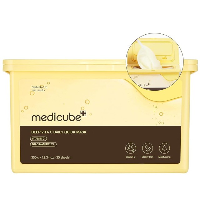 Medicube Deep Vita C Daily Quick 30 Sheet Masks - Μάσκα Προσώπου - 30 τμχ