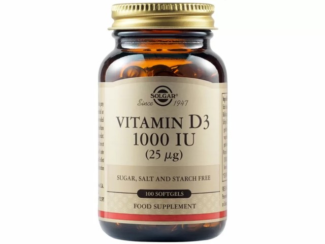 SOLGAR VIT D-3 1000IU 25MG