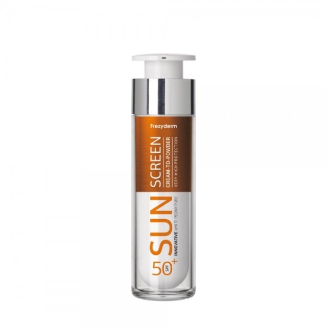 Frezyderm Sun Screen Vitamin D Cream to Powder SPF50+ 50ml Αντηλιακό Προσώπου με Αίσθηση Πούδρας