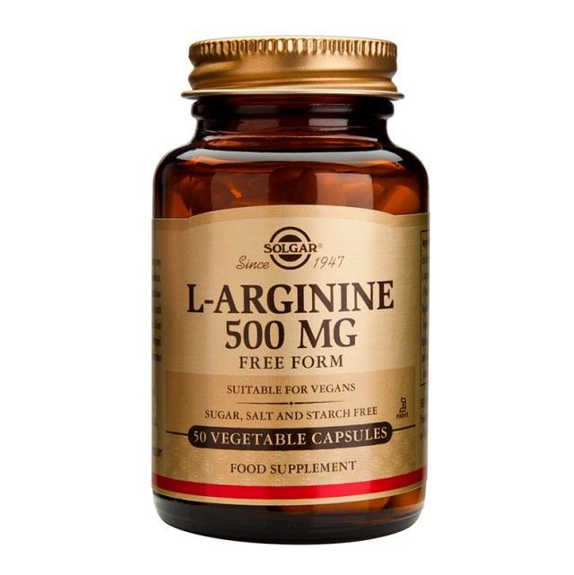 SOLGAR L ARGININE 500MG CAPS X