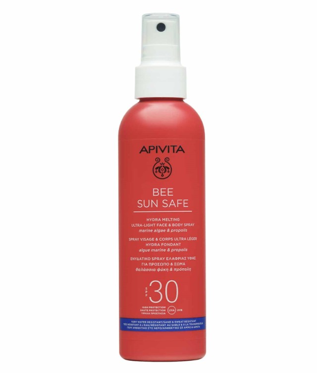 APIVITA BEE SUN SAFE Ενυδατικό Spray Ελαφριάς Υφής για Πρόσωπο & Σώμα SPF30