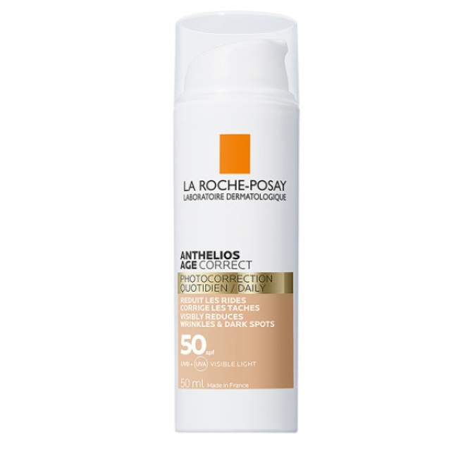 La Roche-Posay Αnthelios Age Correct SPF50 Αντηλιακό Προσώπου Κατά των Σημαδιών Γήρανσης με Χρώμα, 50ml