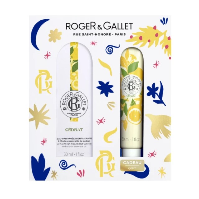 Roger & Gallet Eau Parfumée Bienfaisante Cedrat Γυναικείο Άρωμα  30ml & Hand Cream Κρέμα Χεριών  30ml