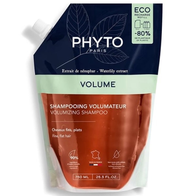 Phyto Volume Volumizing Refill Shampoo Ανταλλακτικό Σαμπουάν για Όγκο 750ml