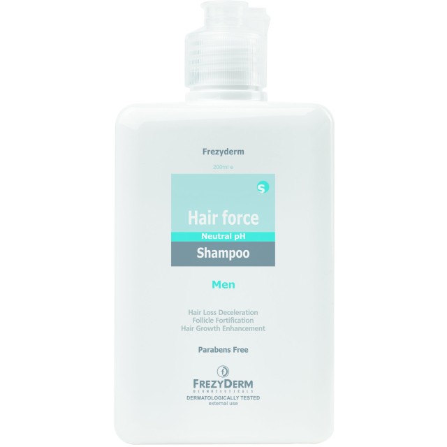 Frezyderm Hair Force Shampoo Men Τριχοτονωτικό Σαμπουάν για την Ανδρική Τριχόπτωση, 200ml