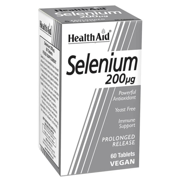 HEALTH AID Selenium 200mg - Prolonged Release 60 Ταμπλέτες