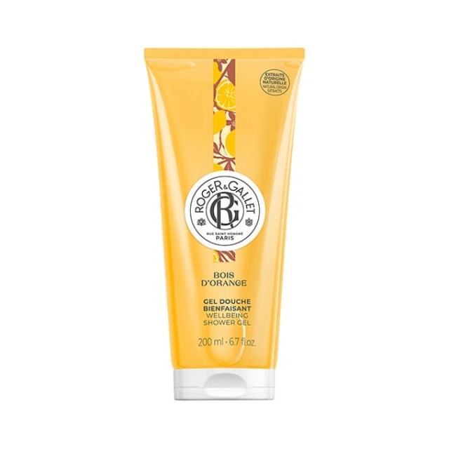 Roger&Gallet Bois dOrange Wellbeing Shower Gel Αναζωογονητικό Αφρόλουτρο, 200ml