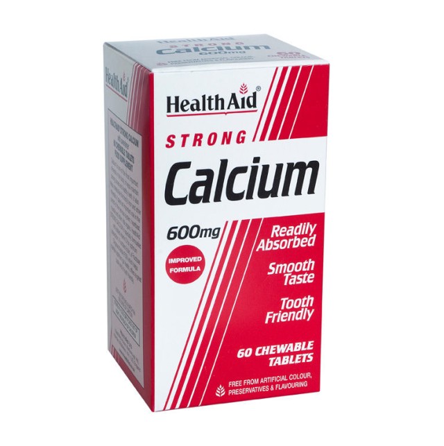 HEALTH AID STRONG CALCIUM 600MG CHEWABLE 60TABS