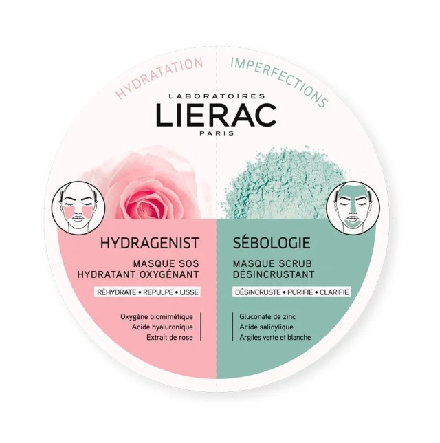 LIERAC DUO MASQUES HYDRAG& SEB2X6ML