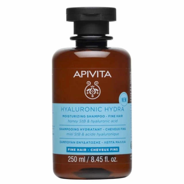 Apivita HYALURONIC HYDRA Σαμπουάν Ενυδάτωσης για ΛΕΠΤΑ ΜΑΛΛΙΑ 250ml